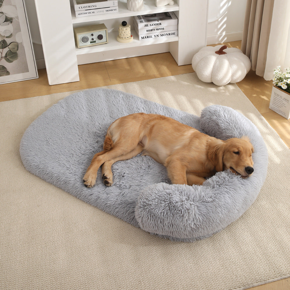 Plush Warm Pet Bed Soft Cushion Doghouse Style