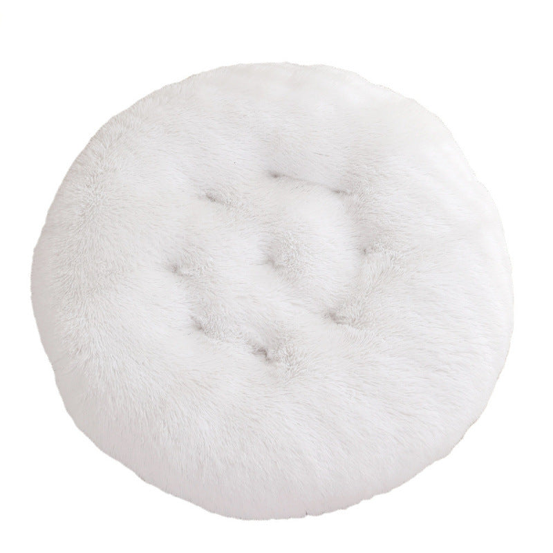 Plush Round Pet Bed for Ultimate Comfort and Warmth