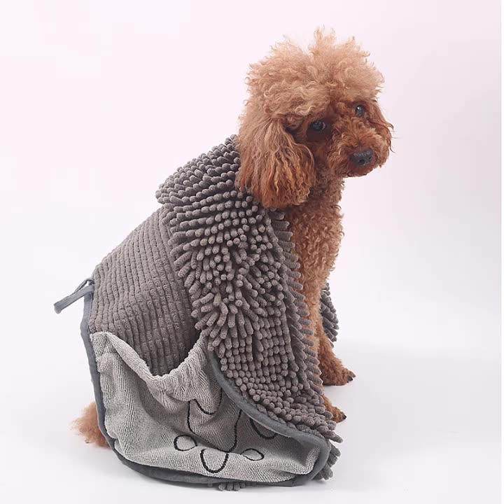 Pet Chenille Bath Drying Towel Absorbent Cloth