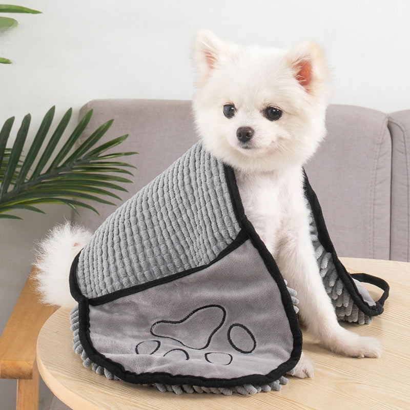 Absorbent Pet Bath Towel Microfiber Quick Drying Wrap