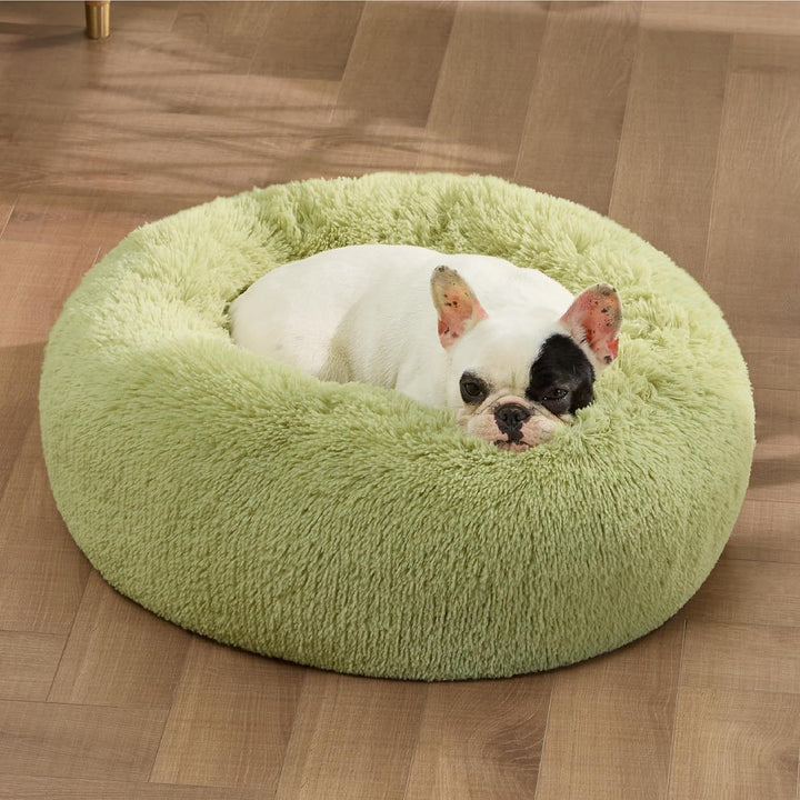 Pet Round Fluffy Non Slip Plush Bed