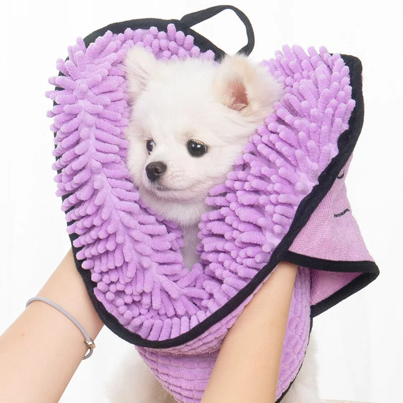 Absorbent Pet Bath Towel Microfiber Quick Drying Wrap