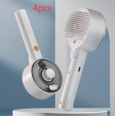 Pet Steam Self Cleaning Hair Remover Grooming Brush