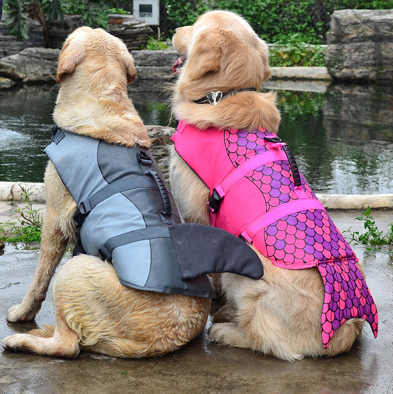 Pet Mermaid Shark Adjustable Swimming Life Jacket
