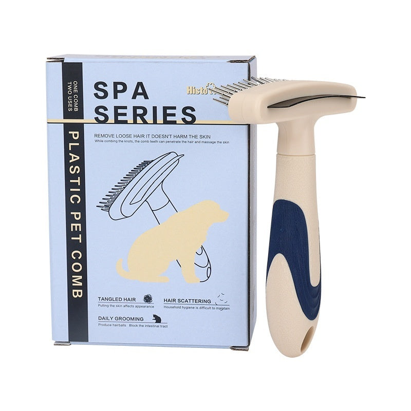 Pet Grooming Brush For Loose Hair Removal And Detangling