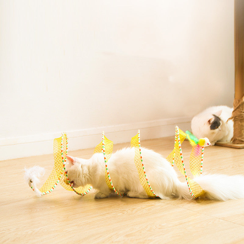 Pet Foldable Storage Tunnel Play Toy