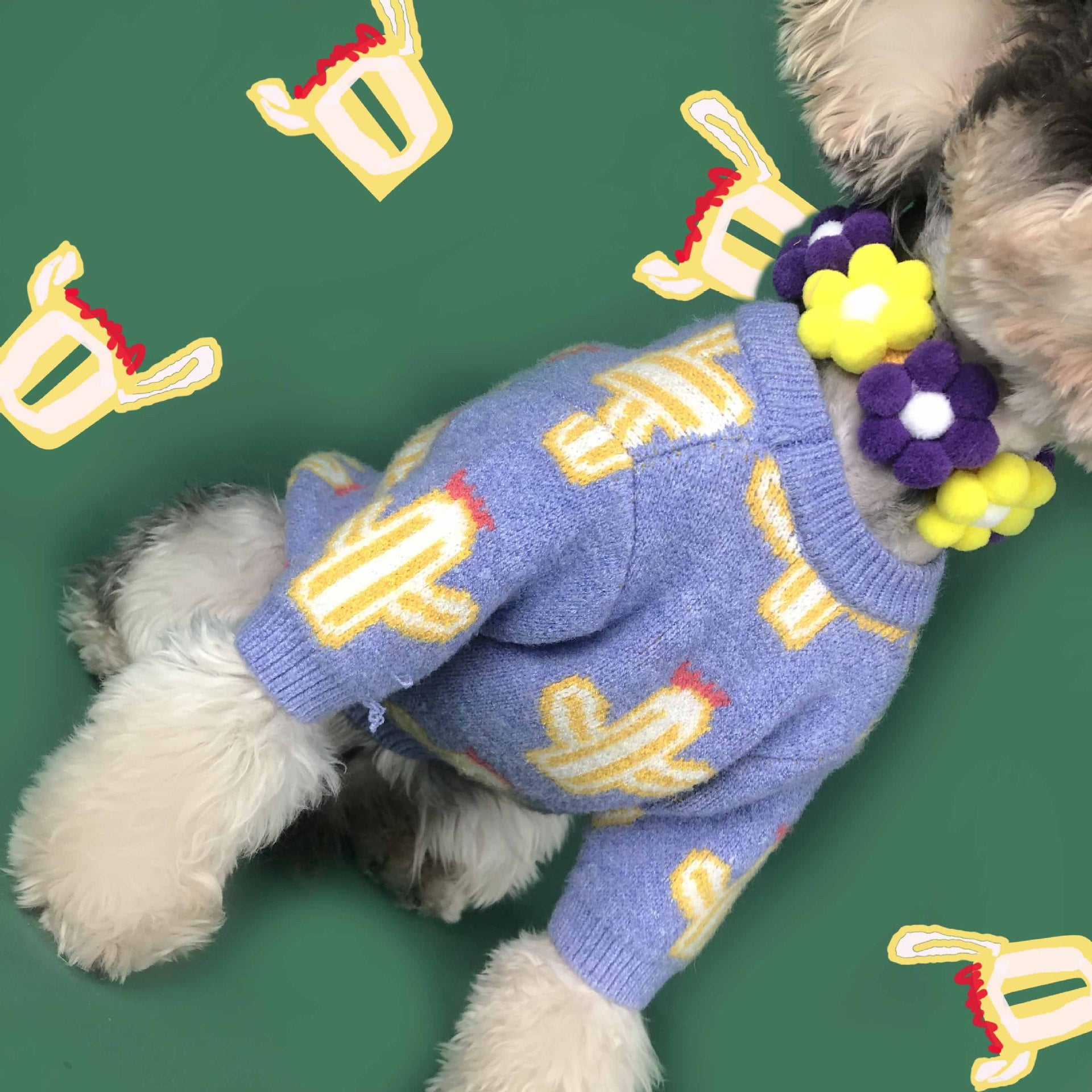 Cactus Style Knitted Sweater For Pets