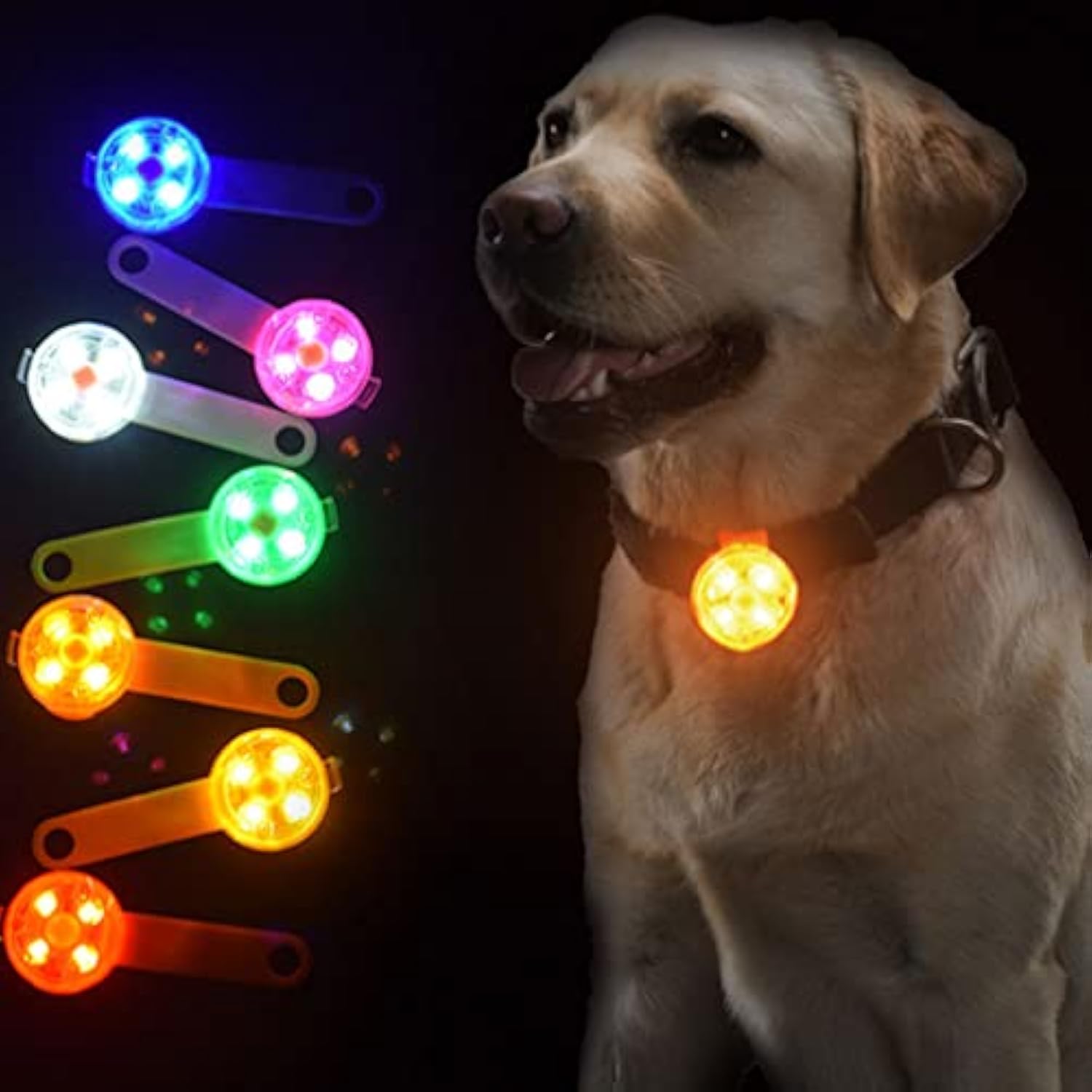Luminous Pet Safety Pendant For Night Walking Leash Decor