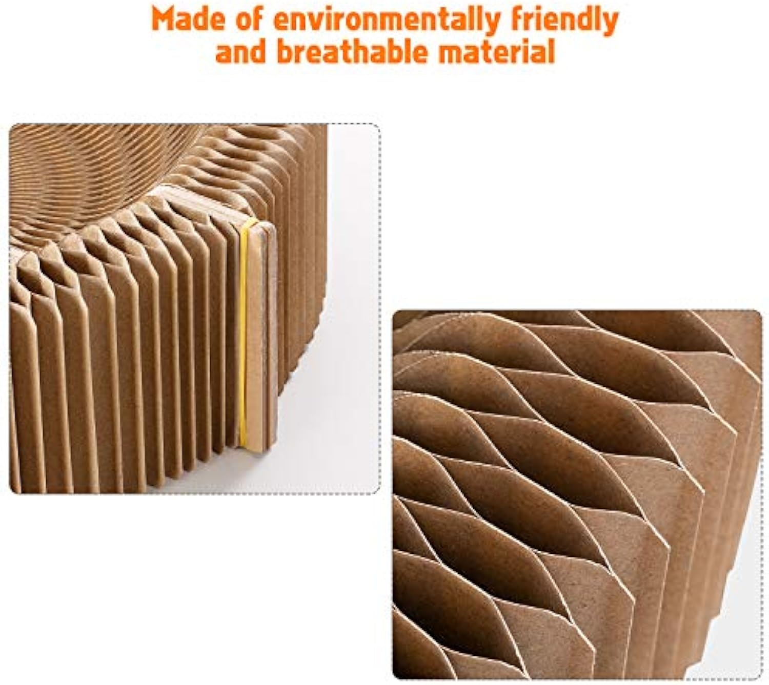 Collapsible Corrugated Pet Scratcher Lounge Bed Round Nest