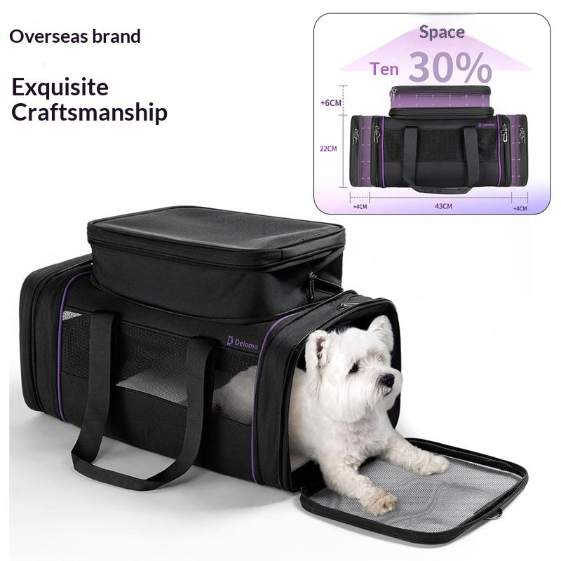 Portable Expandable Soft Pet Travel Carrier Bag