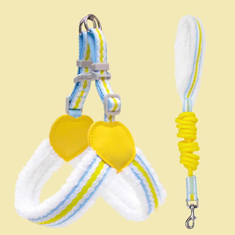 Breathable Pet Chest Vest Leash For Small And Medium Pets