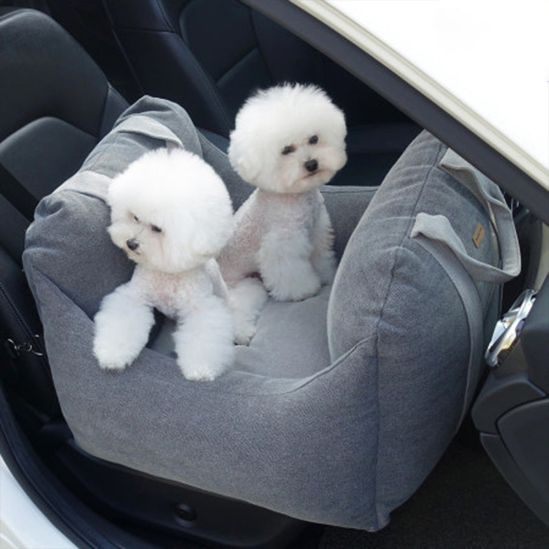 Waterproof Pet Car Safety Carrier Seat Breathable Travel Bed