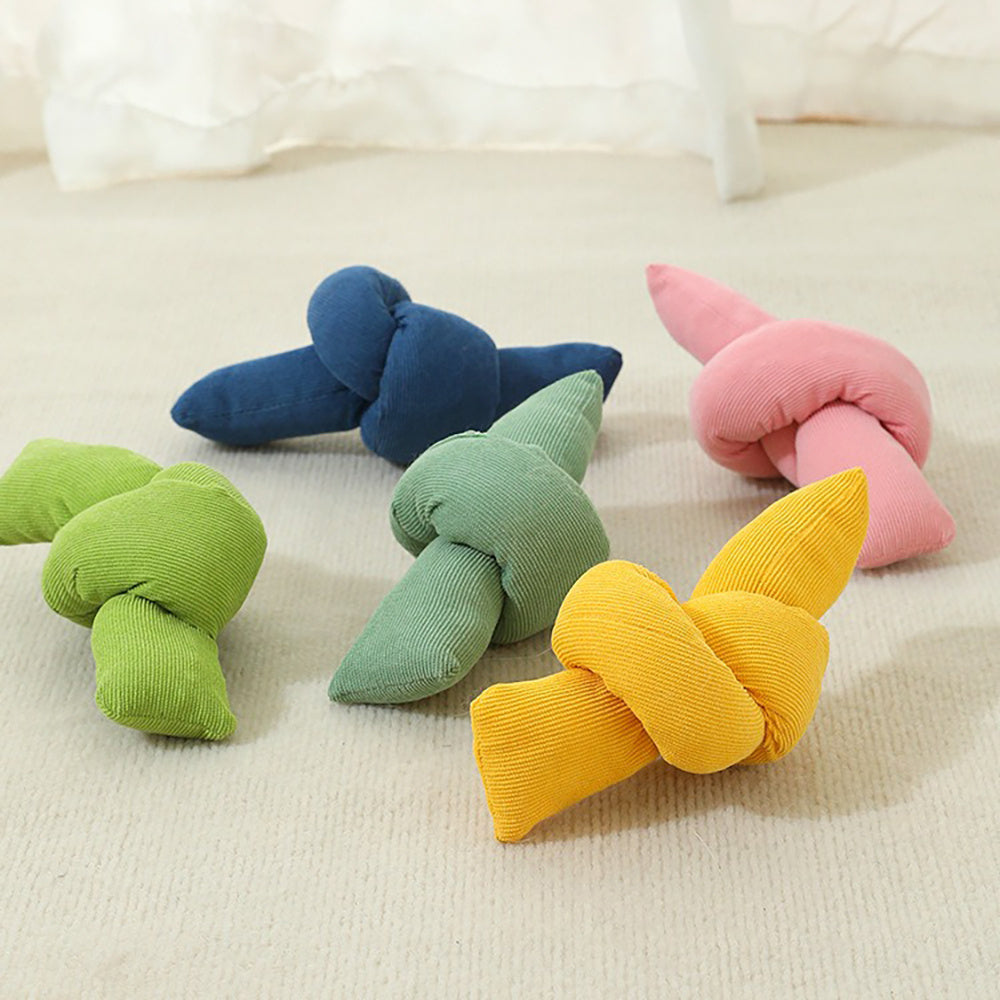 Pet Cotton Knot Chew Tug Rope Interactive Toy