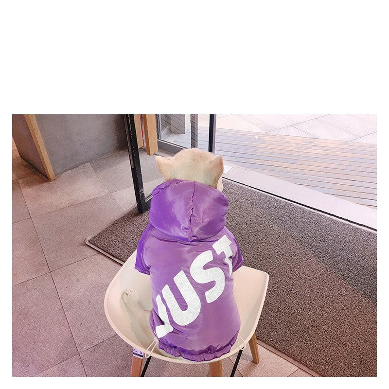 Winter Cotton Padded Warm Jacket For Pets