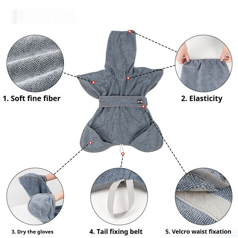 Strong Absorbent Quick Dry Cotton Pet Bath Towel