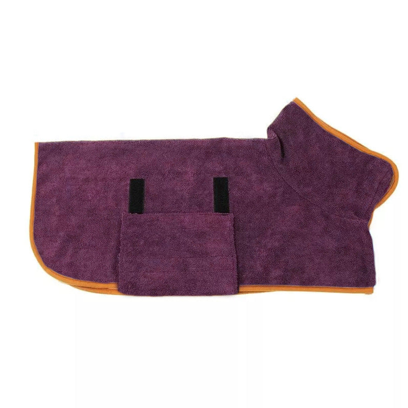 Quick Dry Microfiber Pet Bathrobe Towel Grooming Coat