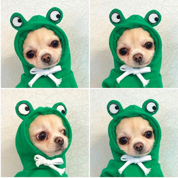 Pet Hooded Sweater Apricot Elk Warm Clothing
