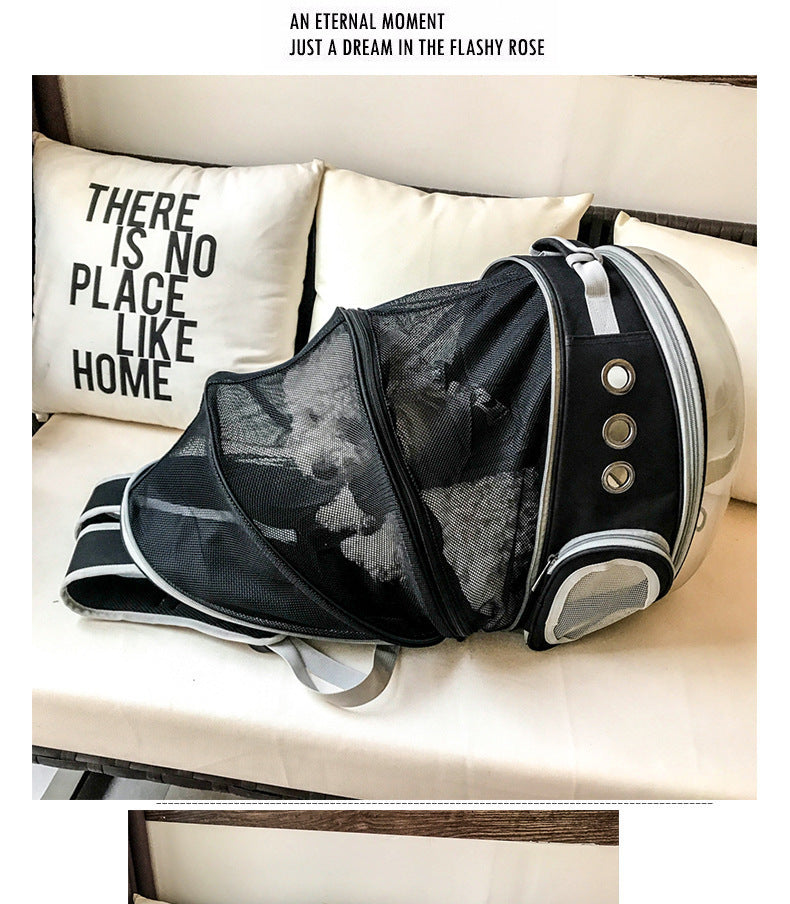 Portable Bubble Pet Backpack Carrier Space Capsule Design