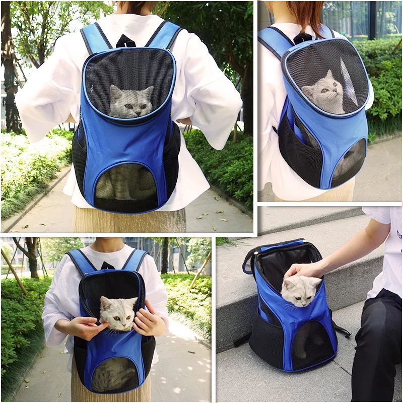 Pet Breathable Backpack Portable Travel Carrier Bag