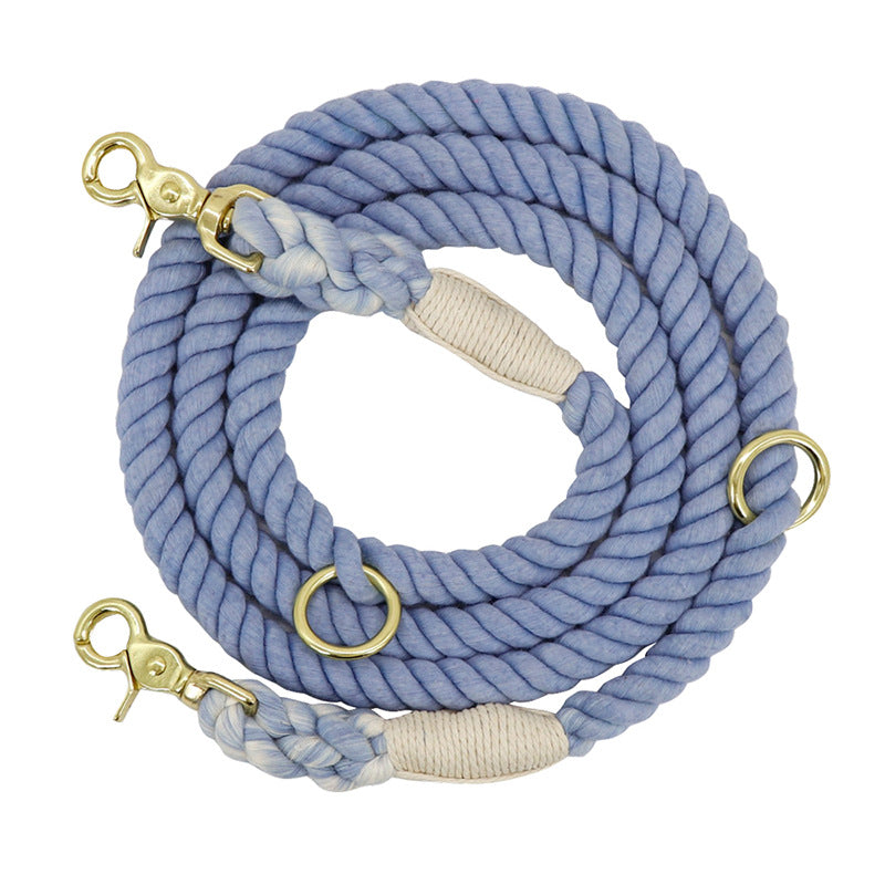 Multi Color Cotton Pet Long Walking Training Leash