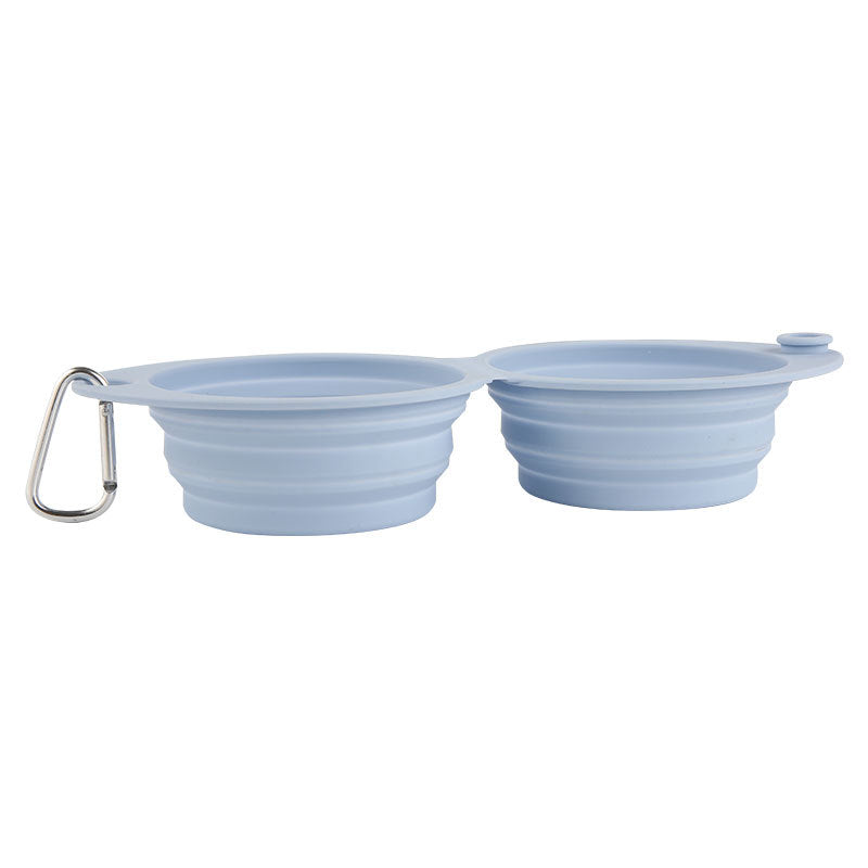 Portable Foldable Silicone Pet Feeding Bowl For Outdoor Use