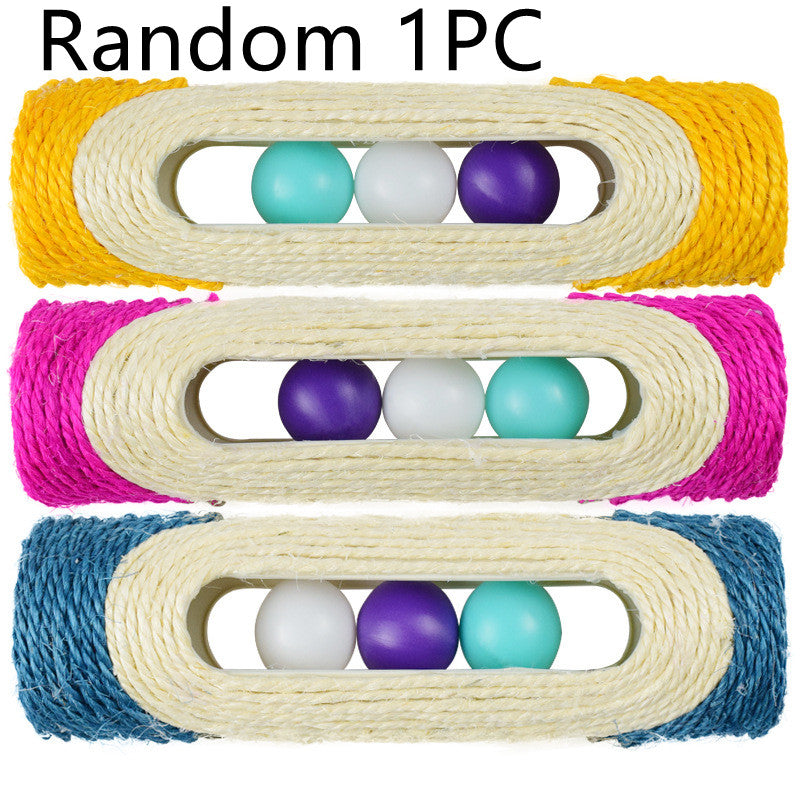 Pet Sisal Drum Rolling Chew Play Toy Trio