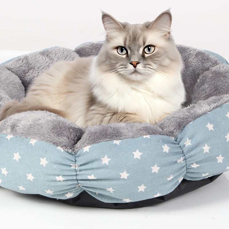 Calming Donut Pet Bed For Small And Medium Pets