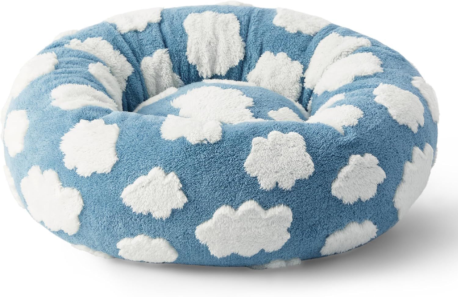 Round All-Season Warm Pet Bed Comfortable Sleeping Cushion