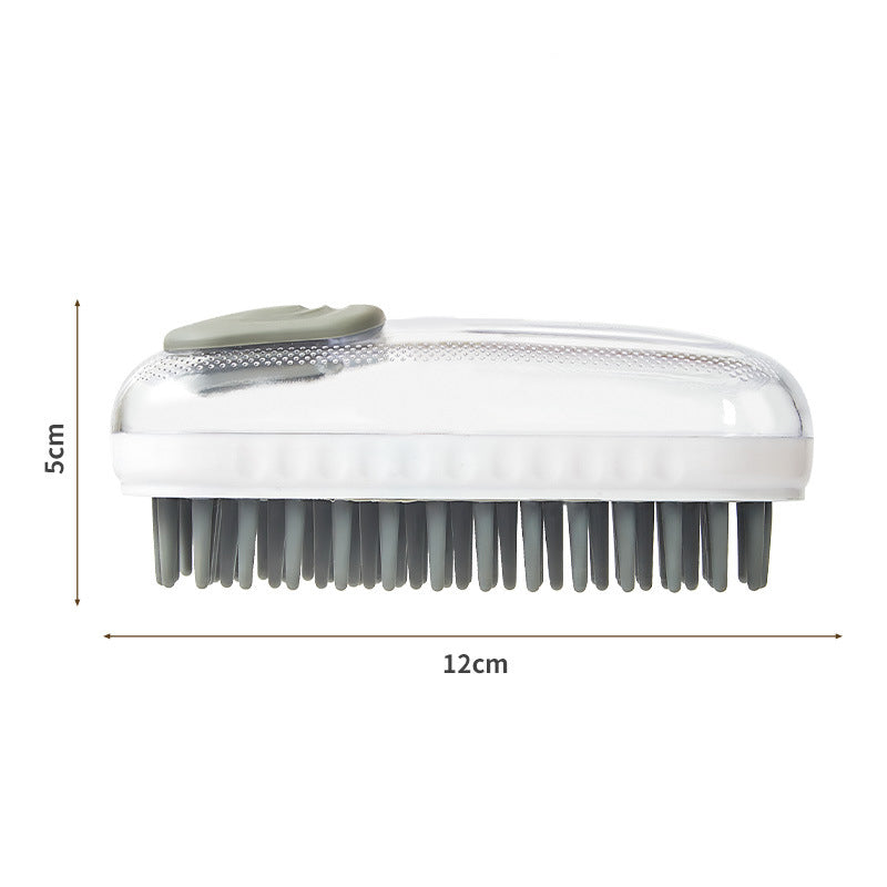 Silicone Pet Bath Brush With Massage And Foam Cleaning