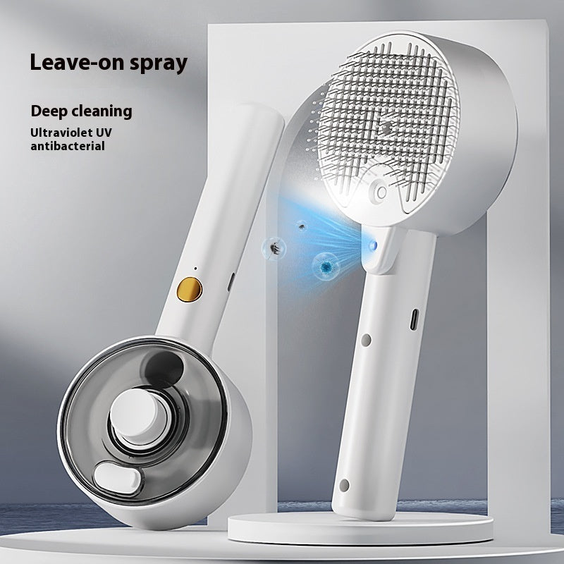 Pet Steam Self Cleaning Hair Remover Grooming Brush