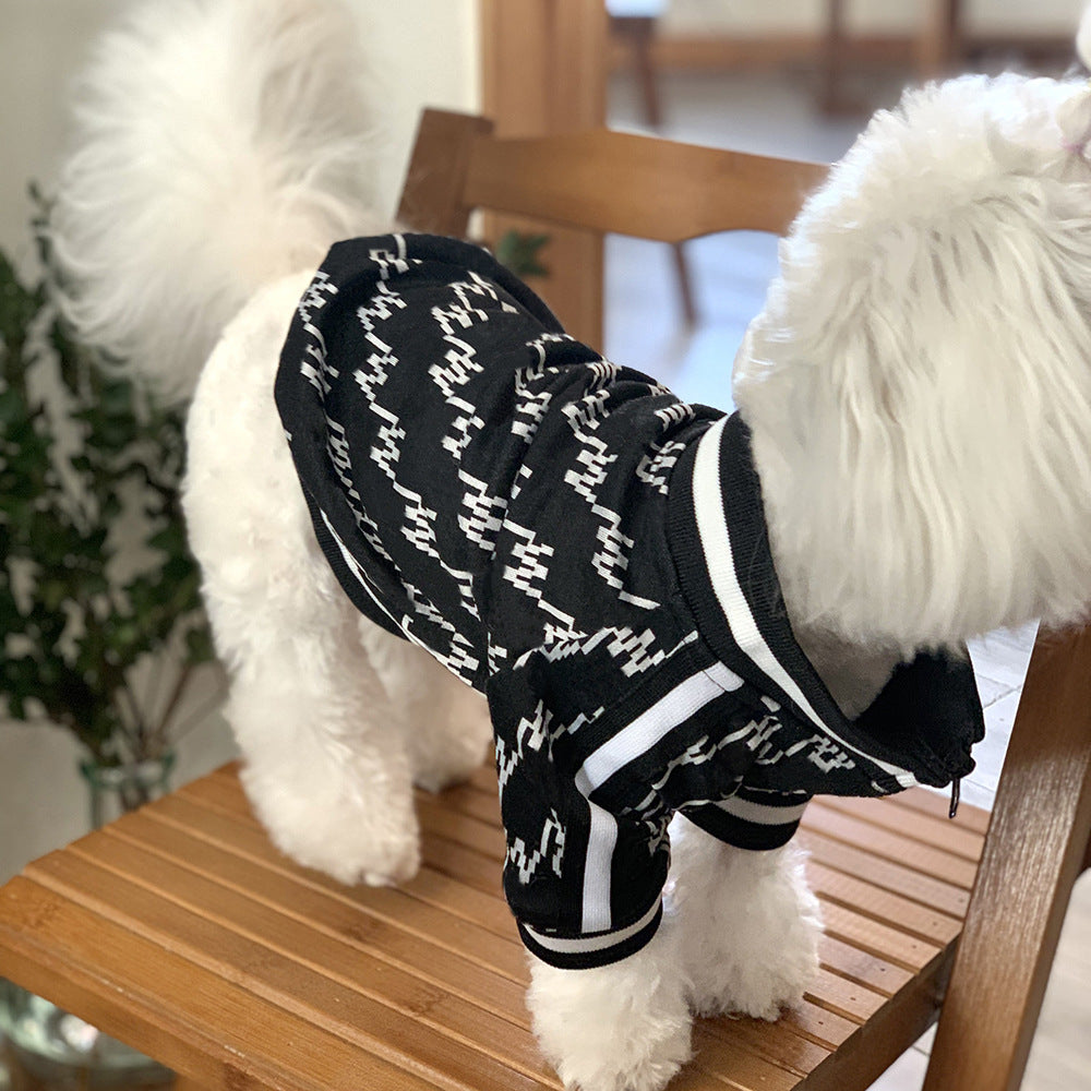 Pet Teddy Zipper Winter Warm Coat Jacket