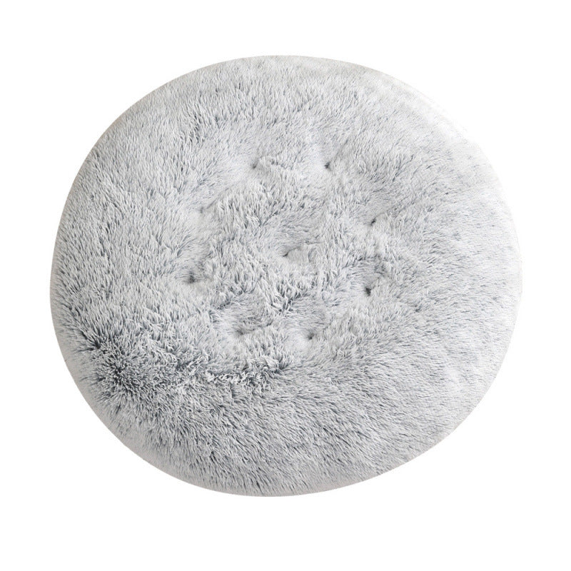 Plush Round Pet Bed for Ultimate Comfort and Warmth