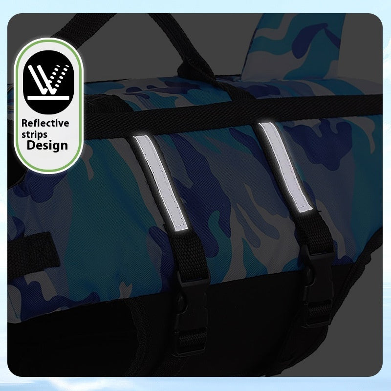 Pet Camouflage Swimming Life Jacket Safety Vest