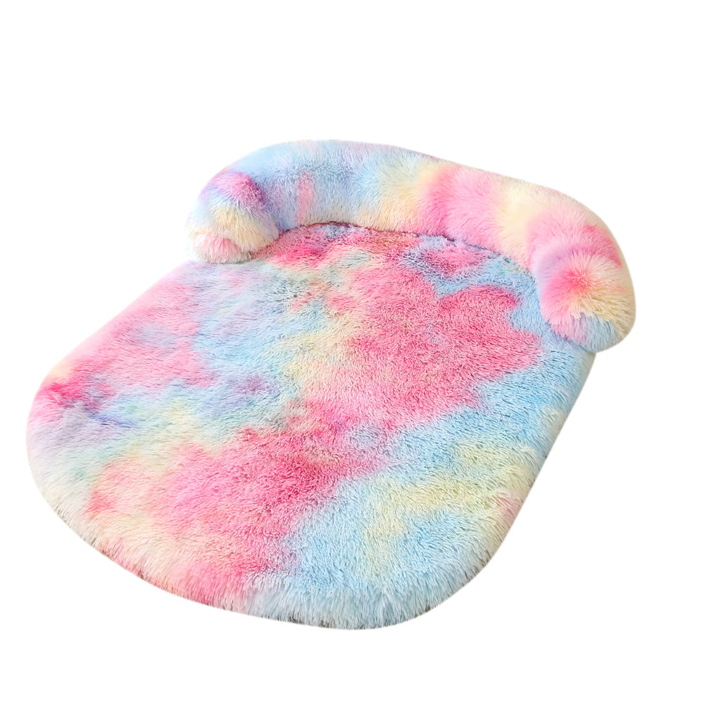Plush Warm Pet Bed Soft Cushion Doghouse Style