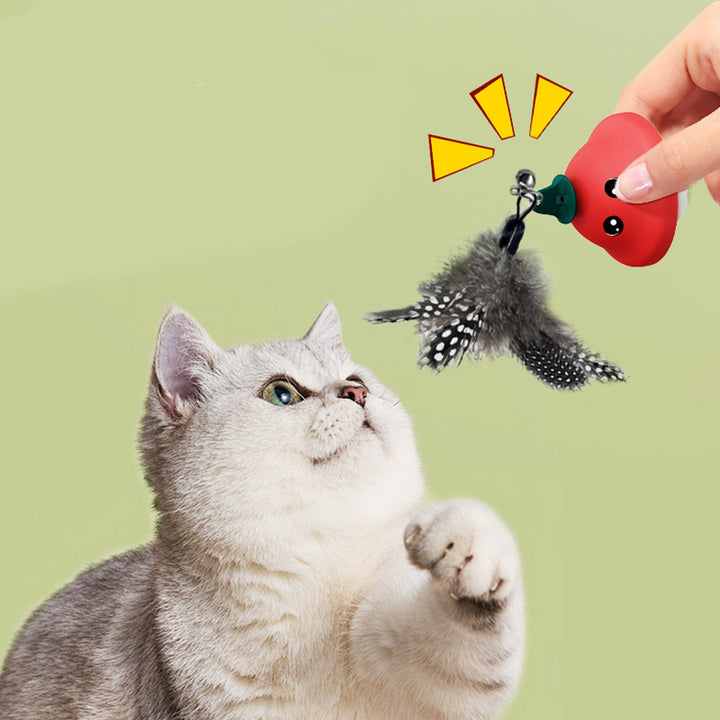 Pet Wand Suction Cup Retractable Teaser Exercise Toy