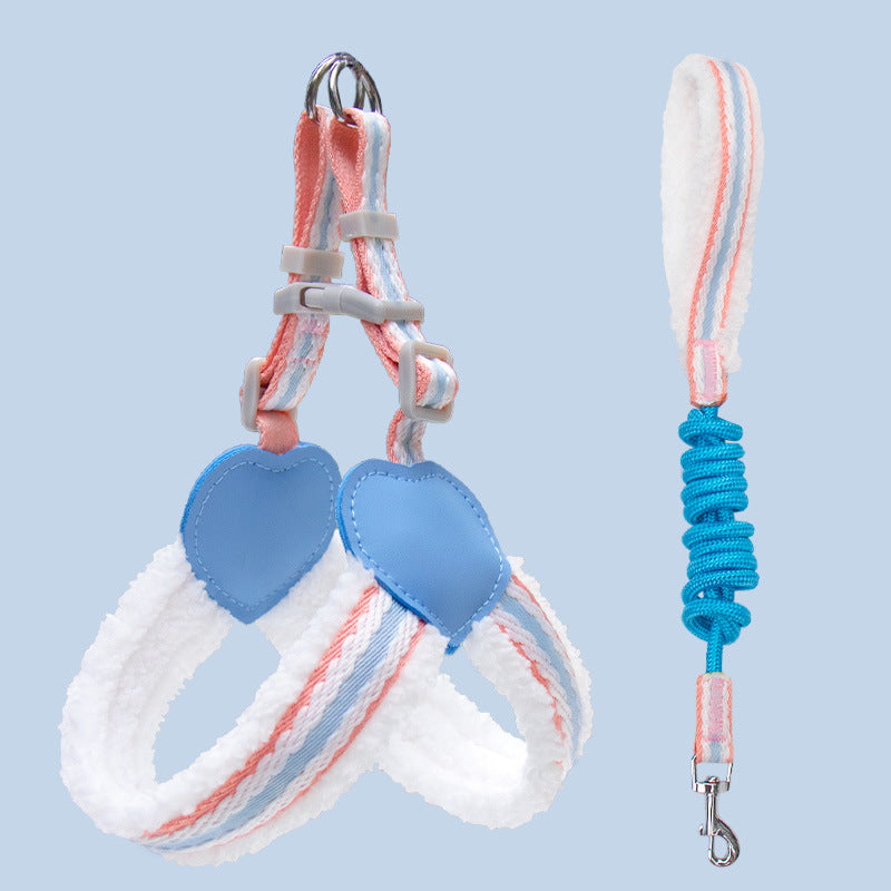 Breathable Pet Chest Vest Leash For Small And Medium Pets