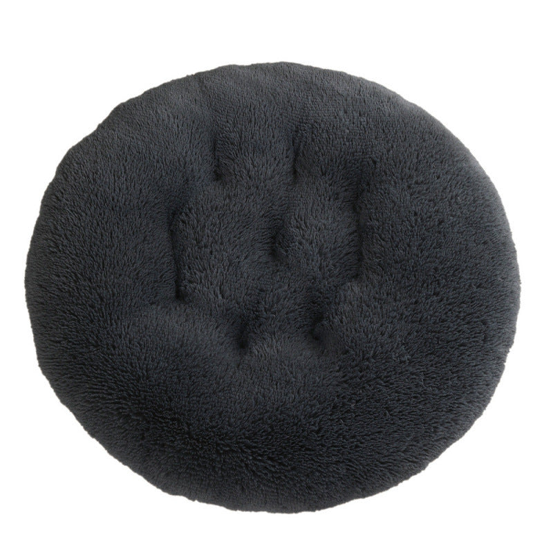 Plush Round Pet Bed for Ultimate Comfort and Warmth