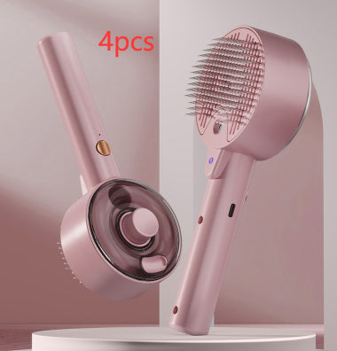 Pet Steam Self Cleaning Hair Remover Grooming Brush