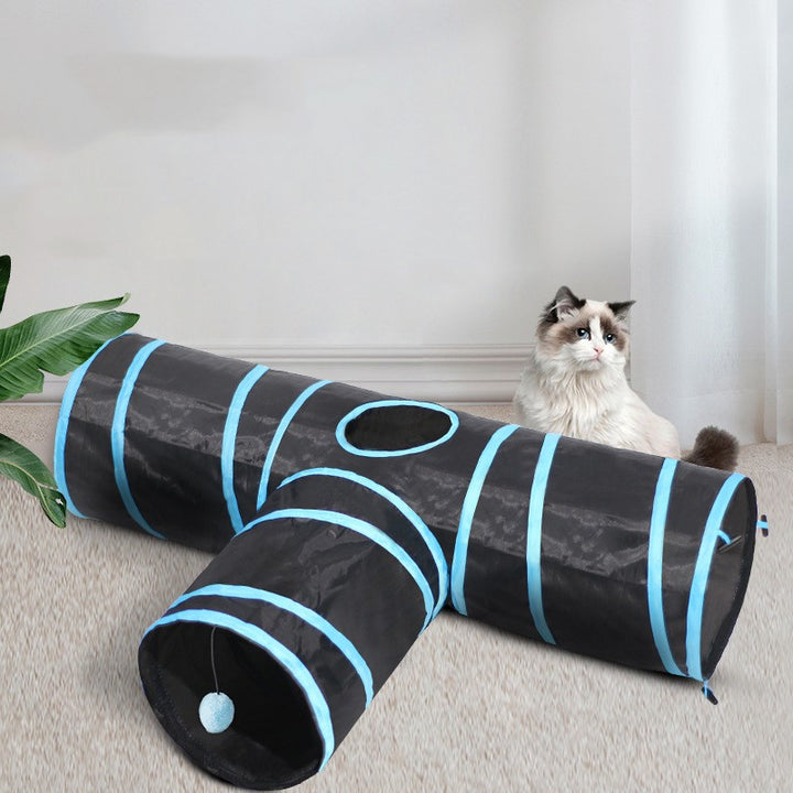 Pet Foldable Tunnel Climbing Play Path Toy
