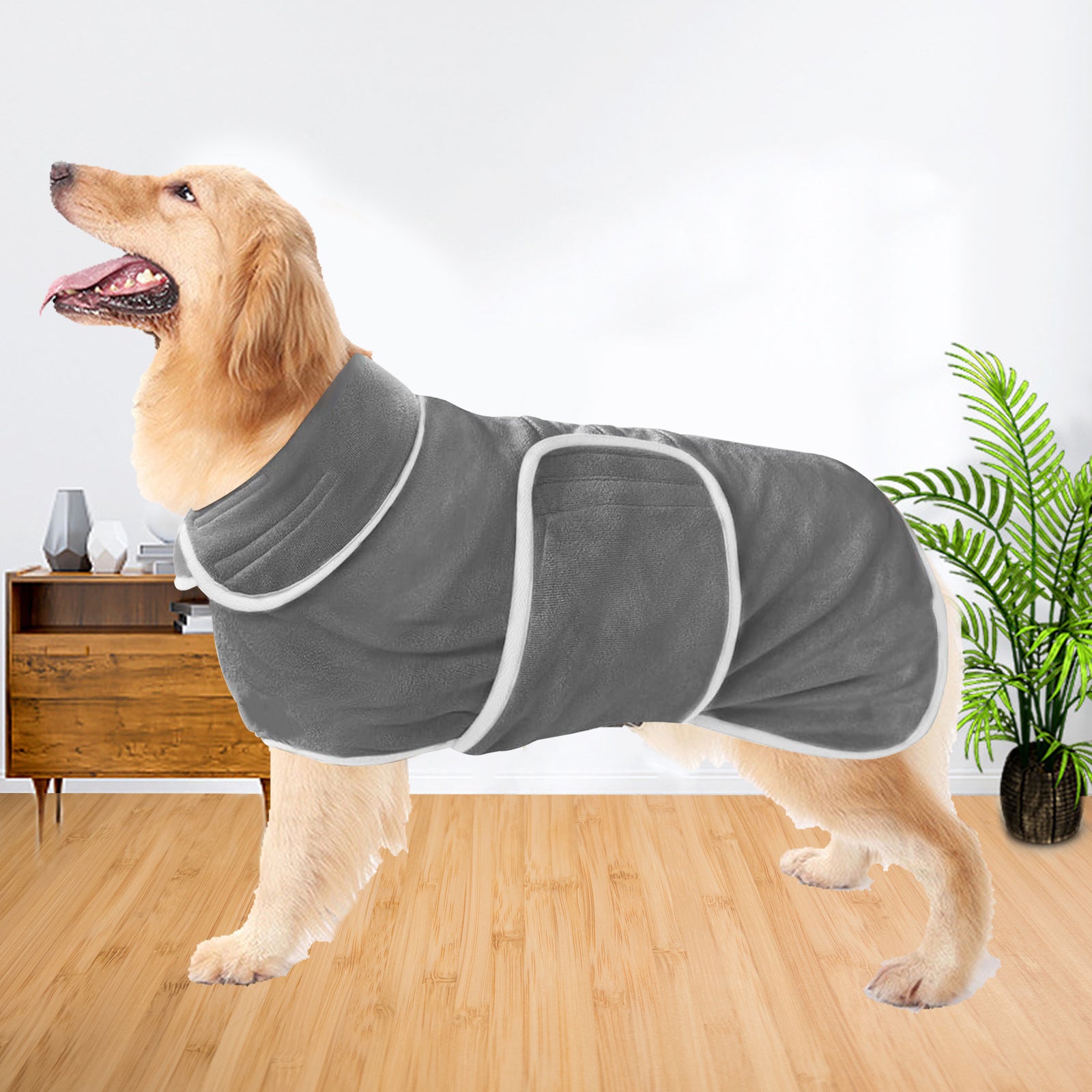 Pet Super Absorbent Bathrobe Drying Coat Outfit