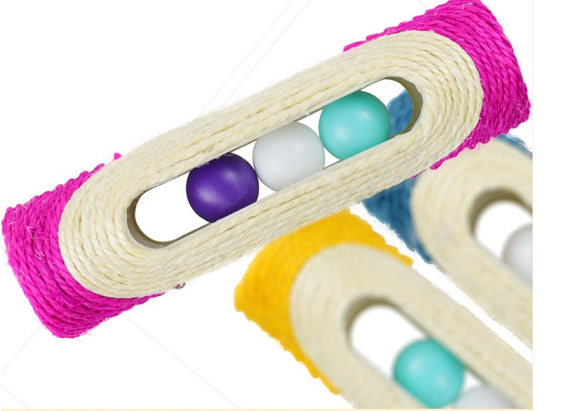 Pet Sisal Drum Rolling Chew Play Toy Trio