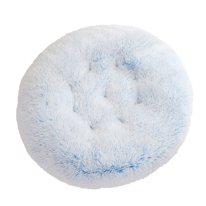 Plush Round Pet Bed for Ultimate Comfort and Warmth