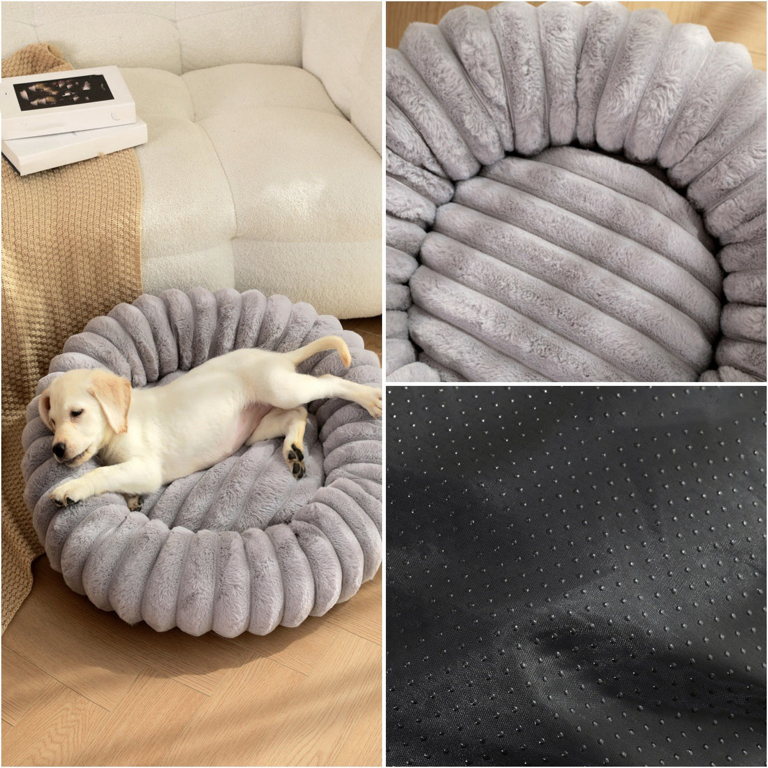 Pet Plush Round Winter Warm Nest Bed