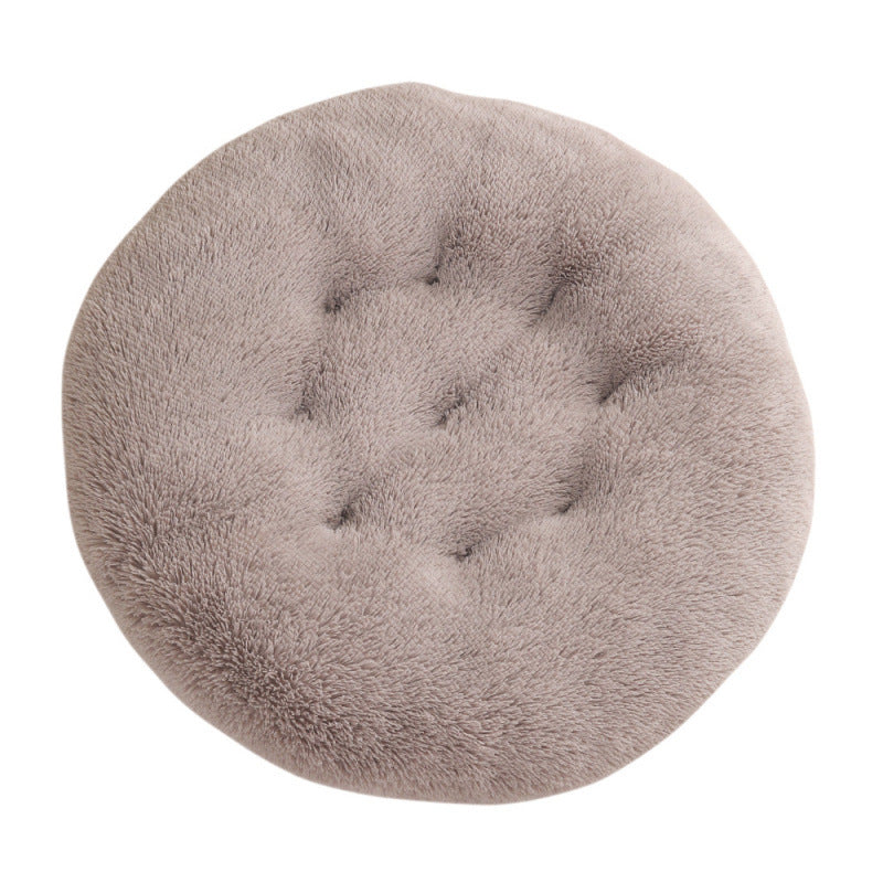 Plush Round Pet Bed for Ultimate Comfort and Warmth