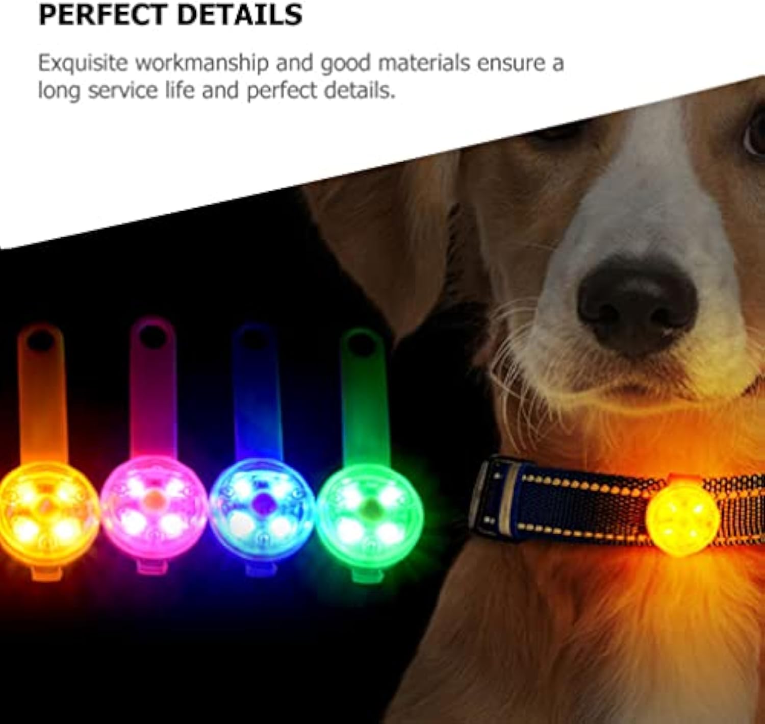 Luminous Pet Safety Pendant For Night Walking Leash Decor