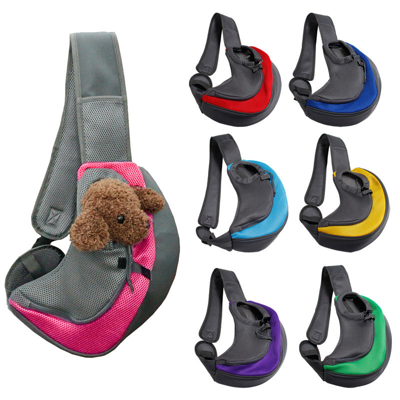 Pet Mesh Oxford Travel Carrier Shoulder Tote Bag