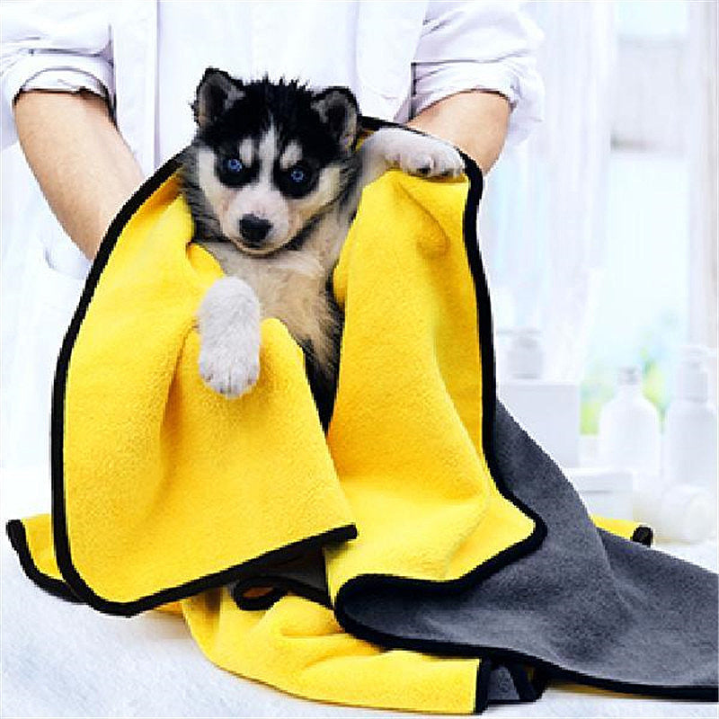 Plus Size Pet Bath Towel For Quick Drying