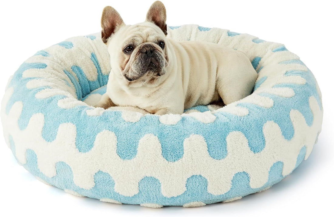 Round All-Season Warm Pet Bed Comfortable Sleeping Cushion