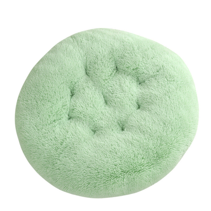 Plush Round Pet Bed for Ultimate Comfort and Warmth