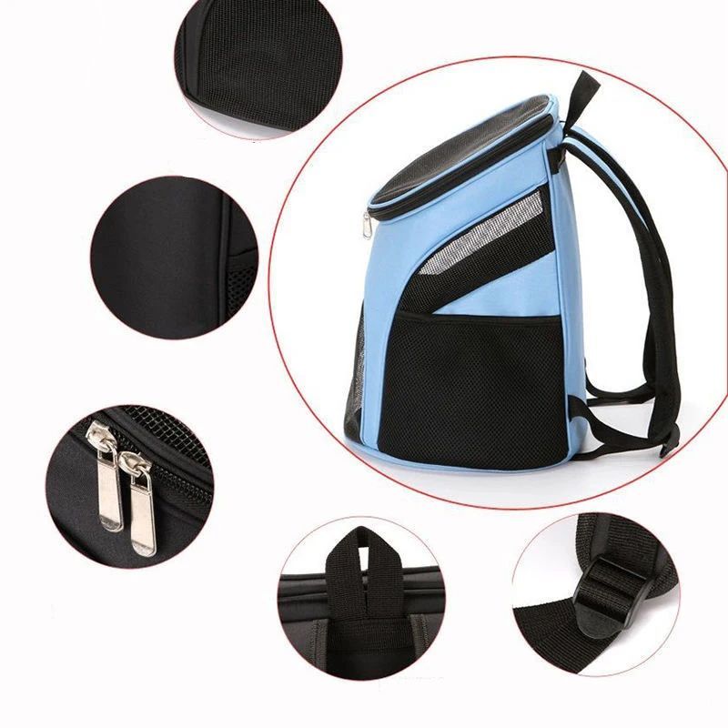 Pet Breathable Backpack Portable Travel Carrier Bag